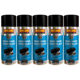 5X Hycote Gloss Black Engine Enamel Spray Paint 400ml