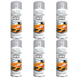 6X Auto Spray Clear Lacquer Spray Paint 250ml