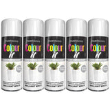 5X Paint Factory Brilliant White Gloss Spray Paint 400ml