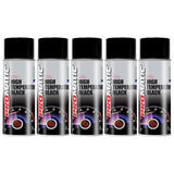 5X Promatic Black High Temperature Spray Paint 400ml