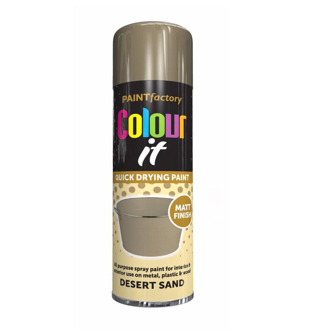 Paint Factory Desert Sand Matt Spray Paint 250ml