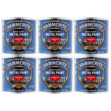 6X Hammerite Smooth Red Paint 250ml