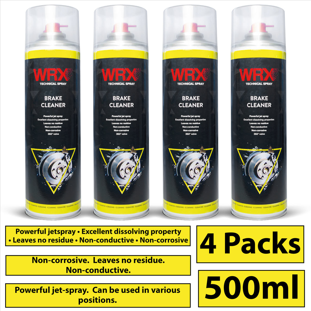 4X WRX Brake Cleaner Spray 500ml