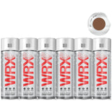 6X WRX Light Brown Spray Paint 400ml