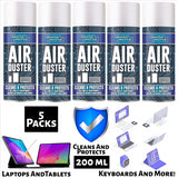 5X Air Duster Spray Spray Paint 200ml