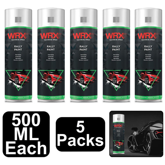 5X WRX High Gloss White Rally Paint 500ml