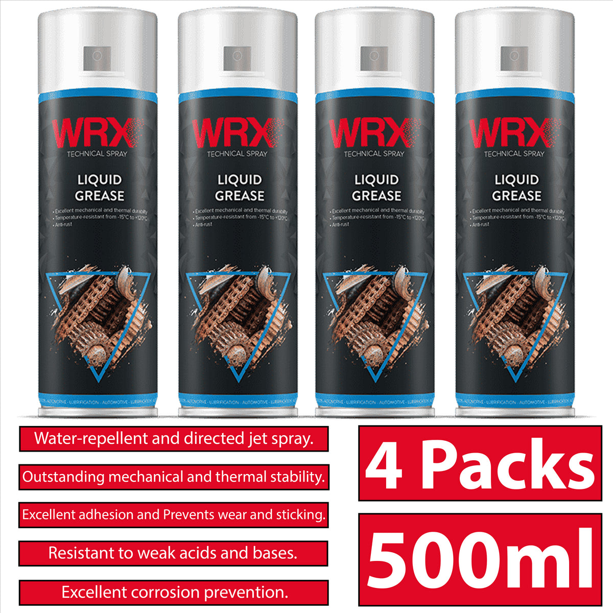 4X WRX Liquid Grease Adhesion Spray 500ml