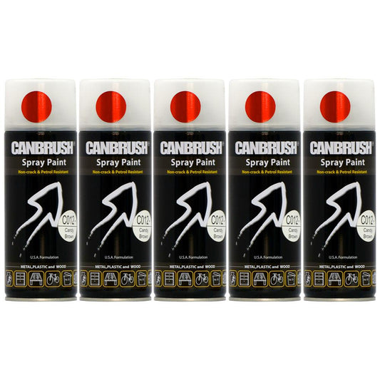 5X Canbrush C012 Candy Brown Spray Paint 400ml