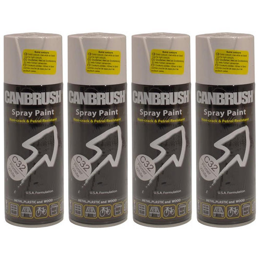 4X Canbrush C32 White Primer Spray 400ml