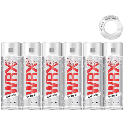 6X WRX Matt Varnish Spray Paint 400ml