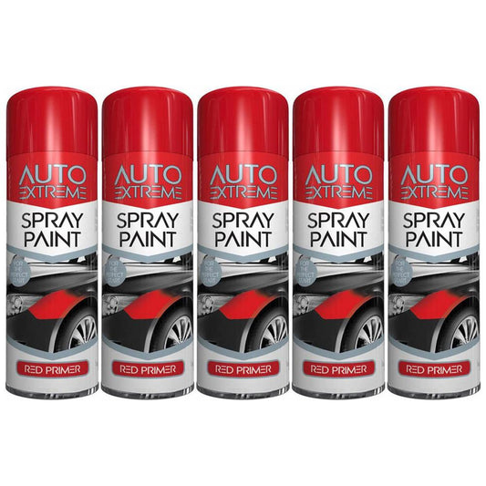 5X Auto Spray Red Primer 250ml