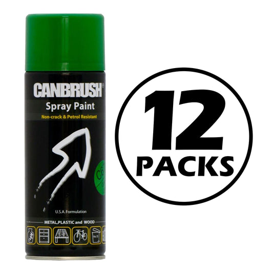 12X Canbrush C67 Grass Green Spray Paint 400ml