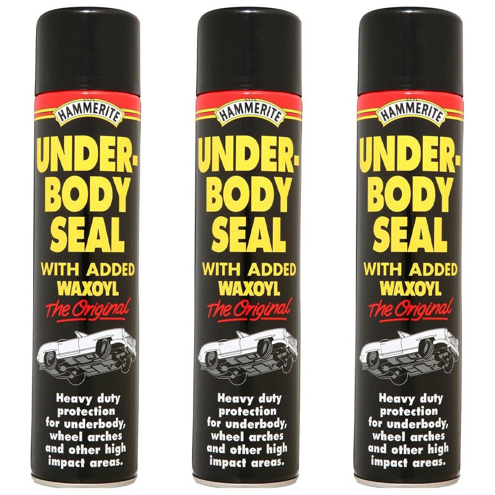 3X Hammerite Underbody Seal Aerosol 600ml