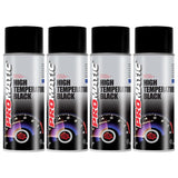 4X Promatic Black High Temperature Spray Paint 400ml