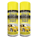 2X Auto Extreme Yellow Spray Praint 400ml