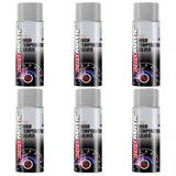 6X Promatic Silver High Temperature Spray Paint 400ml