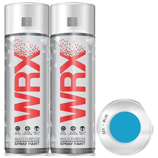 2X WRX Flat Blue Acrylic Spray Paint 400ml