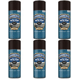 6X Hammerite Hammered Black Spray Paint 400ml