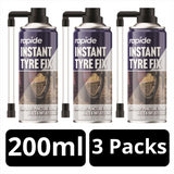 3X Bicycle Instant Tyre Fix 200ml