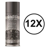 12X Auto Extreme Gun Metal Grey Spray Paint 400ML