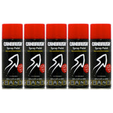 5X Canbrush C20 Monsa Red Spray Paint 400ml