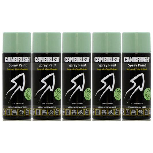 5X Canbrush C11 Surf Green Spray Paint 400ml