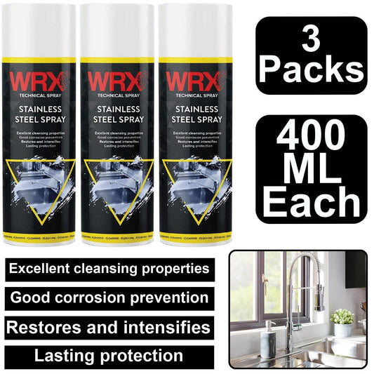 3X WRX Stainless Steel Spray Paint 400ml