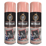 3X Paint Factory Rose Gold Metallic Spray Paint 400ml