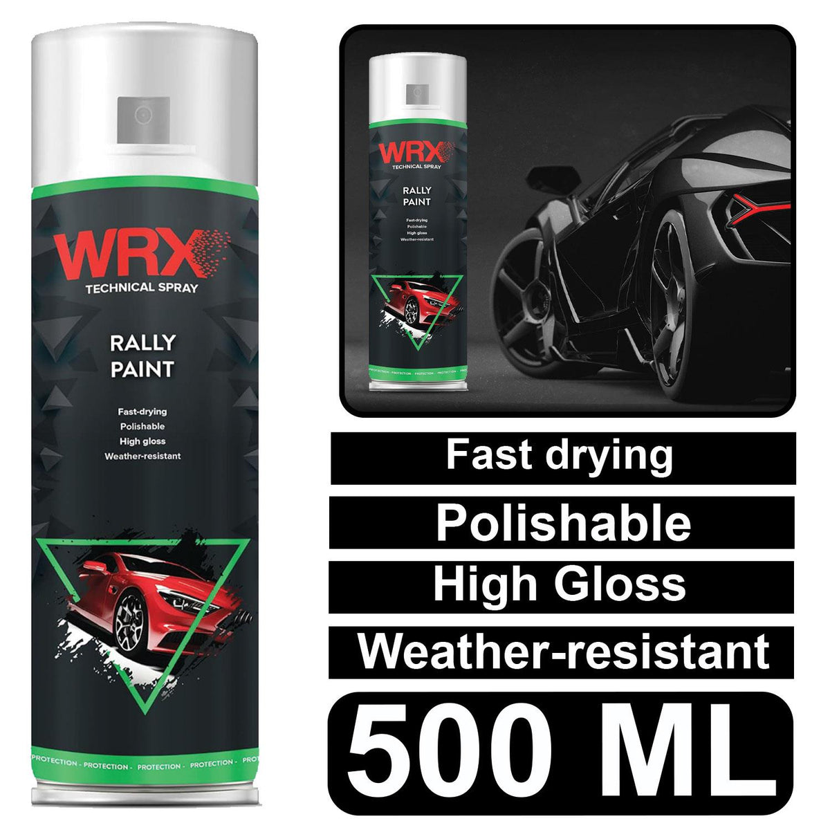 WRX High Gloss White Rally Paint 500ml