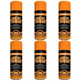 6X Paint Factory Fluorescent Neon Orange Spray Paint 200ml