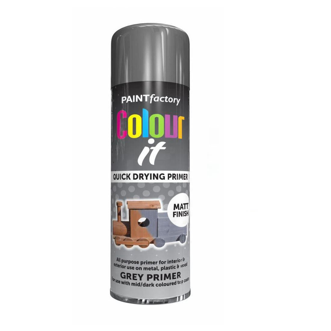 Paint Factory Grey Primer Spray 250ml