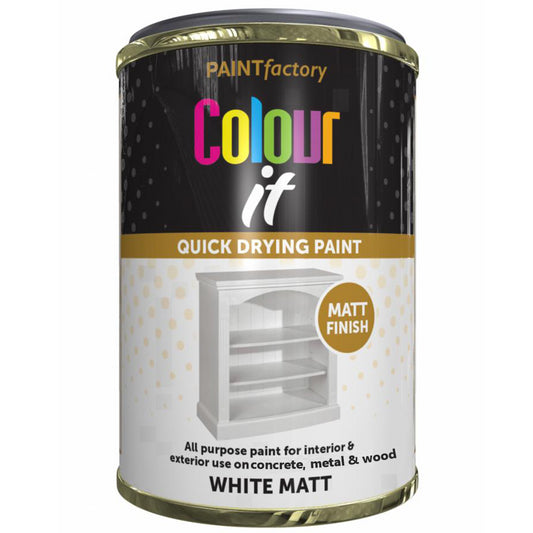 Paint Factory White Matt Tin Paint 300ml