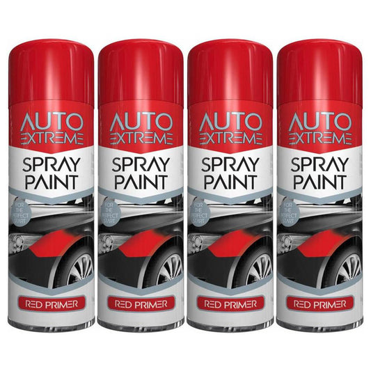 4X Auto Spray Red Primer 250ml