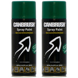 2X Canbrush C27 Green Spray Paint 400ml