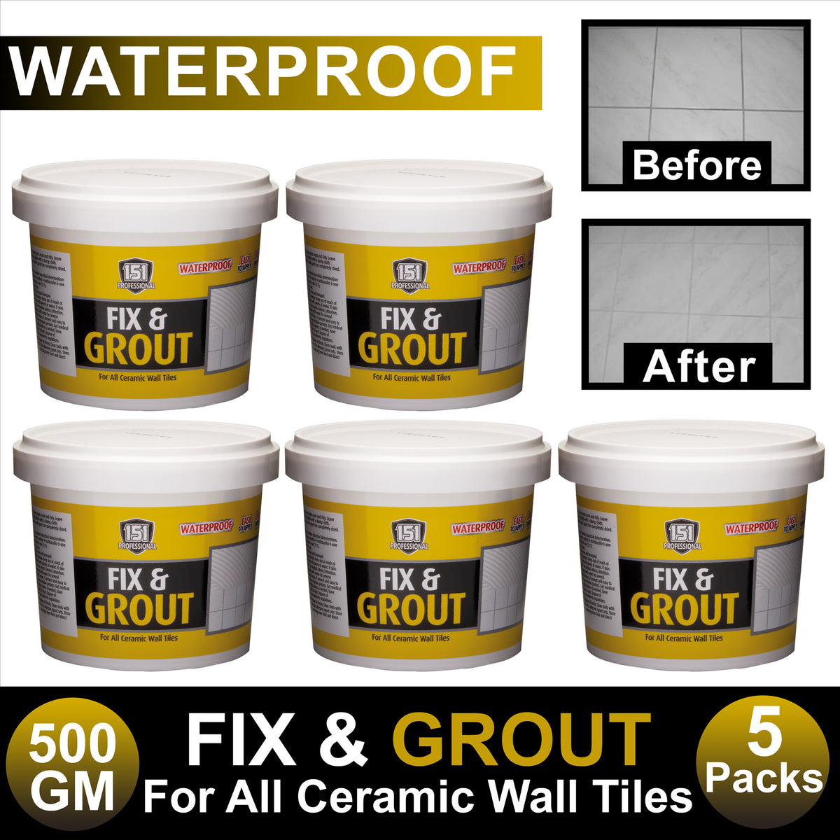 5X Fix Grout 500G Ceramic