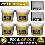 5X Fix Grout 500G Ceramic