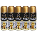 5X Paint Factory All Purpose Gold Metallic Spray Paint 200ml