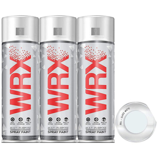 3X WRX Gloss White Spray Paint 400ml