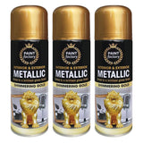 3X Paint Factory All Purpose Gold Metallic Spray Paint 200ml