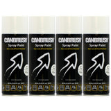 4X Canbrush C2 Gloss White Spray Paint 400ml