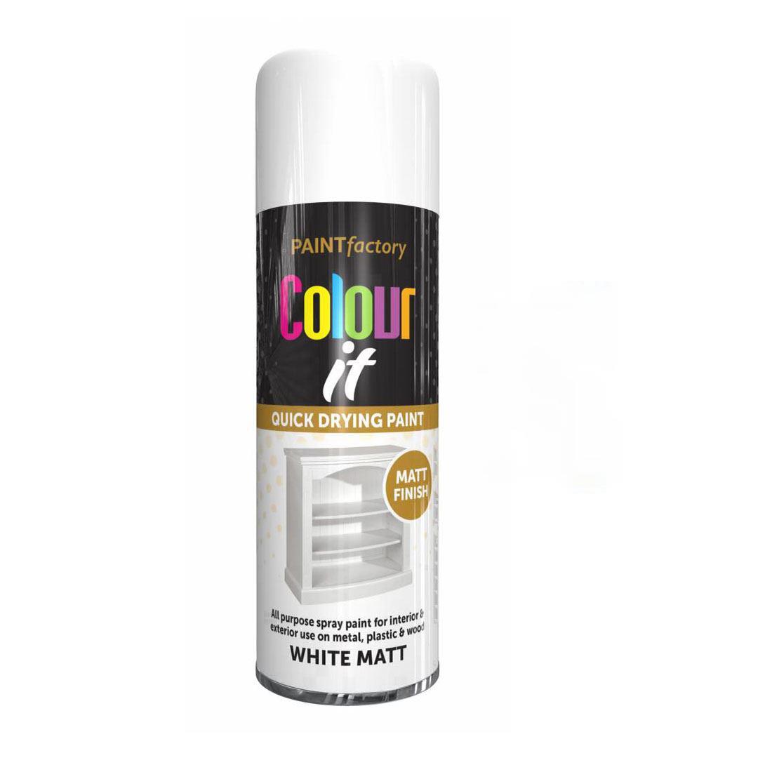 Paint Factory White Matt Spray Paint 400ml