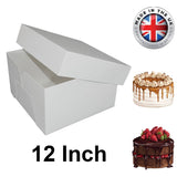 1X Cake Box 12"(12" Lid & 12" Base)