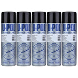 5X Upol Power Can Matt Black Spray Paint 500ml