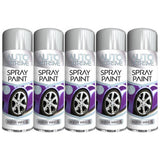 5X Auto Extreme Silver Wheel Spray Paint 250ml