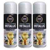 3X Paint Factory Metallic Silver Spray Paint 200ml