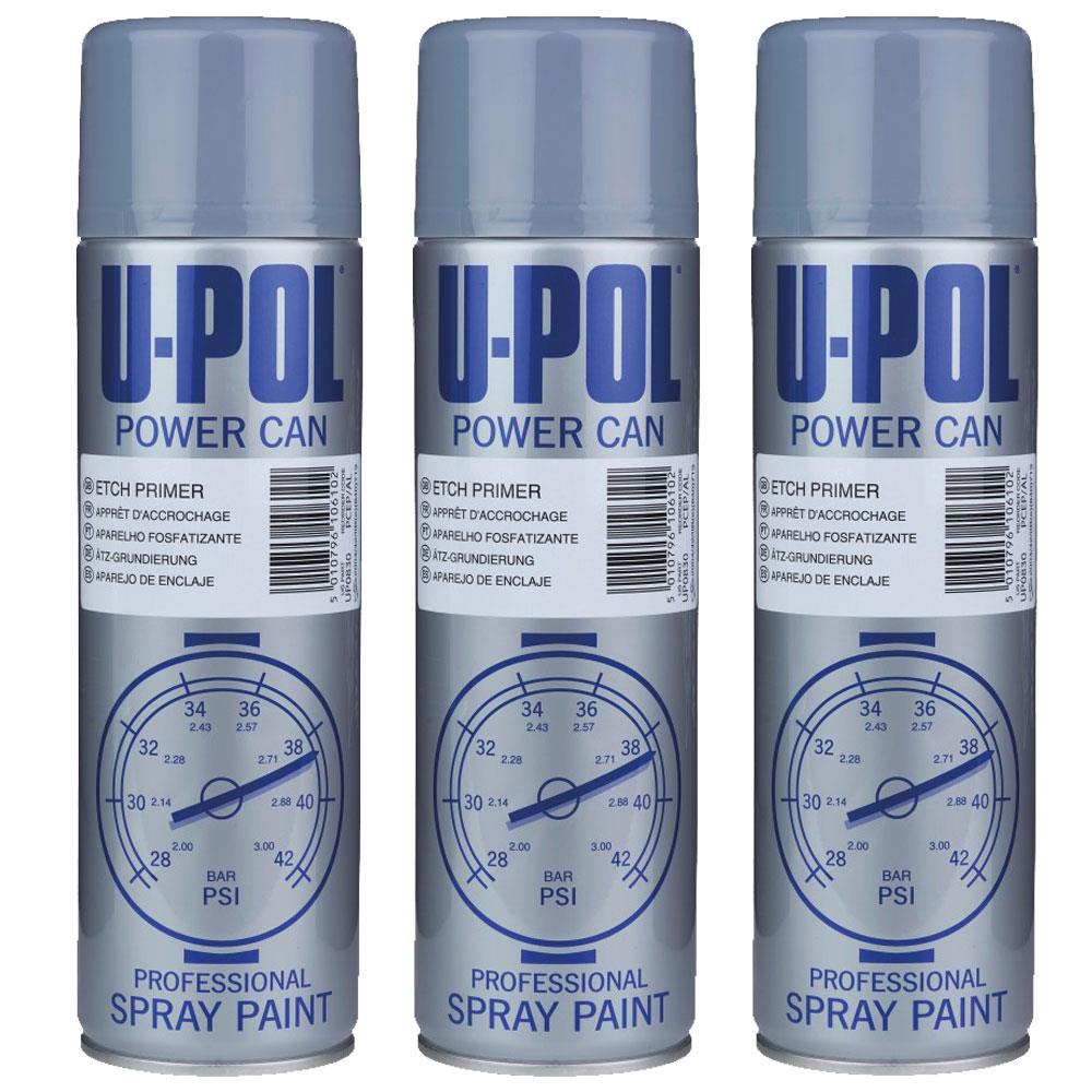 3X Upol Power Can Etch Primer Spray 500ml