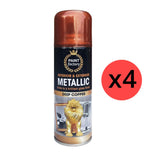 4X Paint Factory Copper Metallic Spray Paint 200ml