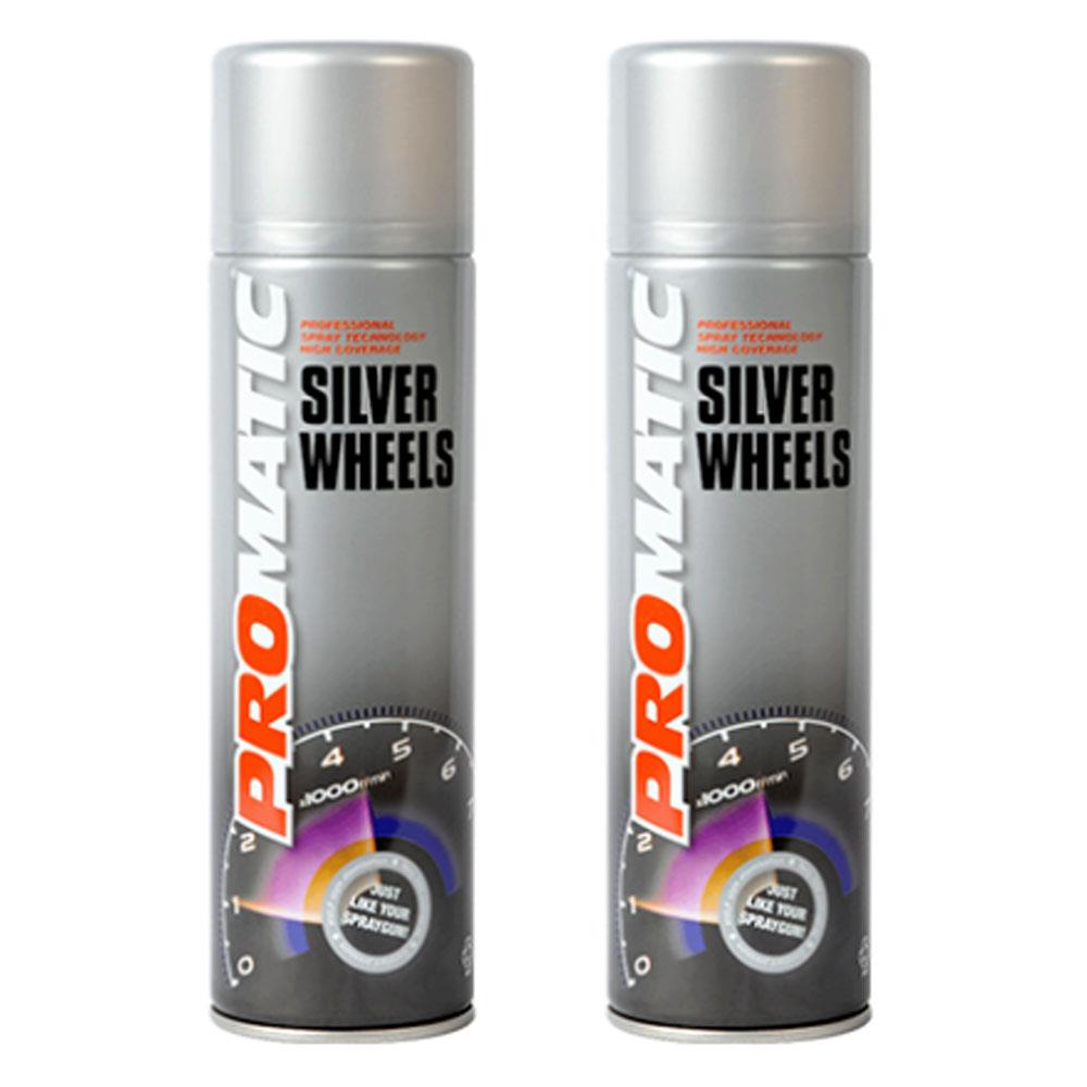 2X Promatic Steel Wheels Spray Paint 500ml