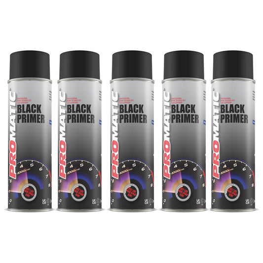 5X Promatic Black Primer Spray 500ml