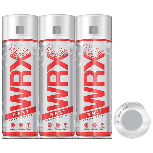 3X WRX Wheel Silver 702 Spray Paint 400ml